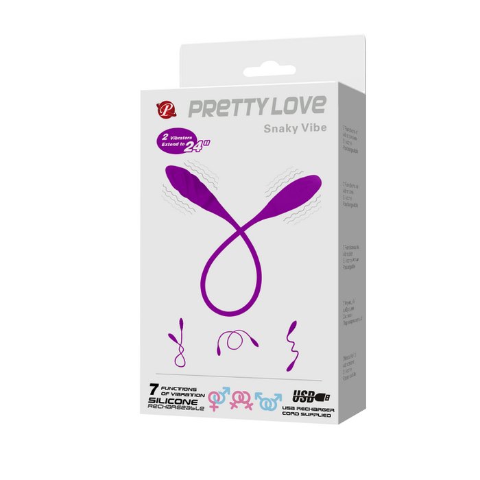 Sextoys 2 đầu Snaky Vibe d&agrave;i 60cm silicone cao cấp cho cặp đ&ocirc;i