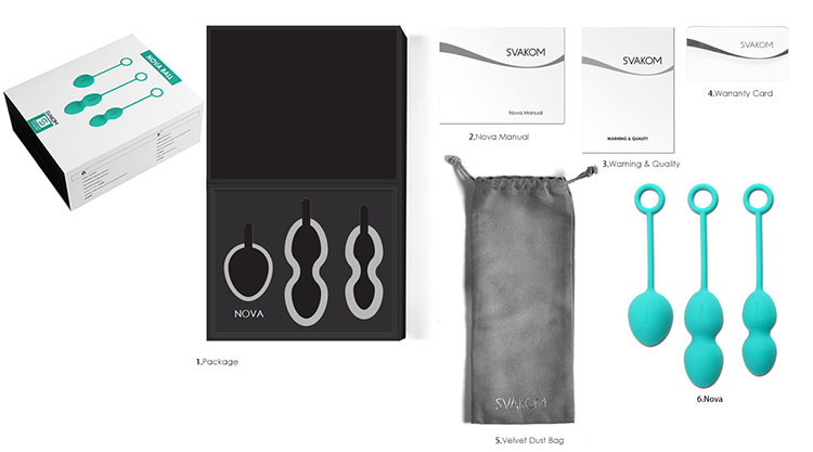 B&oacute;ng tập se kh&iacute;t &acirc;m đạo Svakom Nova silicon y tế chống nước 100%