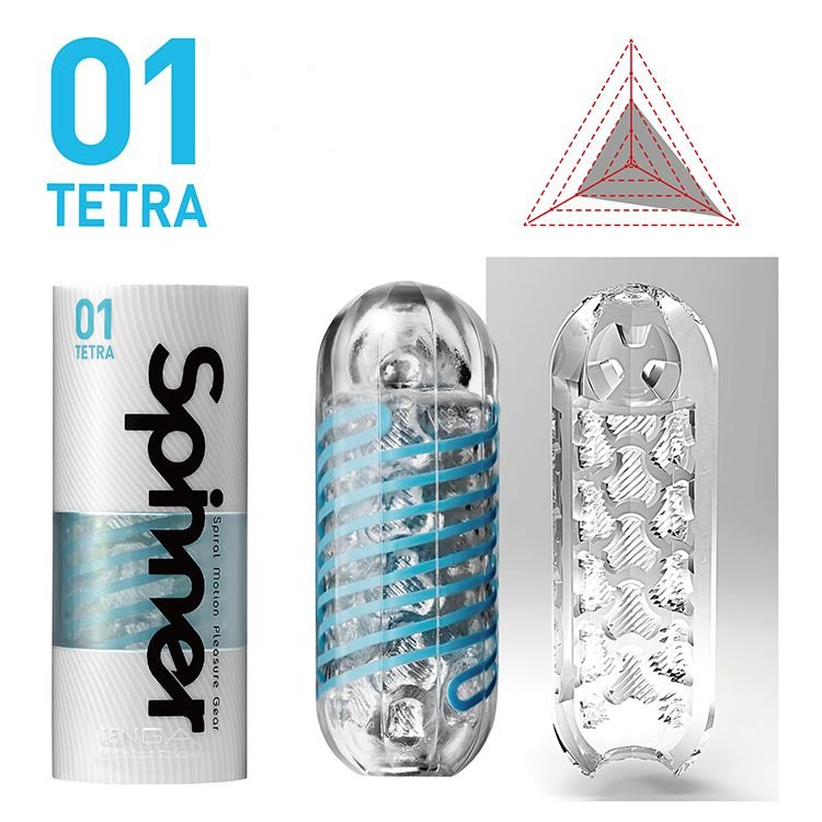 Cốc thủ d&acirc;m Tenga Spinner 01 TETRA ruột xoắn silicon mềm mại ch&iacute;nh h&atilde;ng Nhật Bản