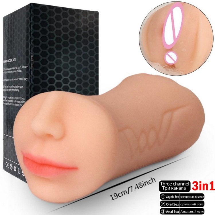 B&ecirc;n trong &acirc;m đạo giả 2 đầu 3 in 1 với kết cấu ma s&aacute;t mạnh 360 độ