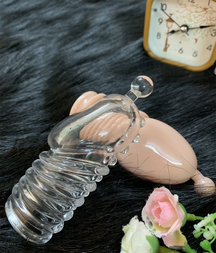 Bao đ&ocirc;n kh&uacute;c đầu gai m&oacute;c si&ecirc;u độc bằng silicone TPE mềm mại tăng k&iacute;ch thước dương vật
