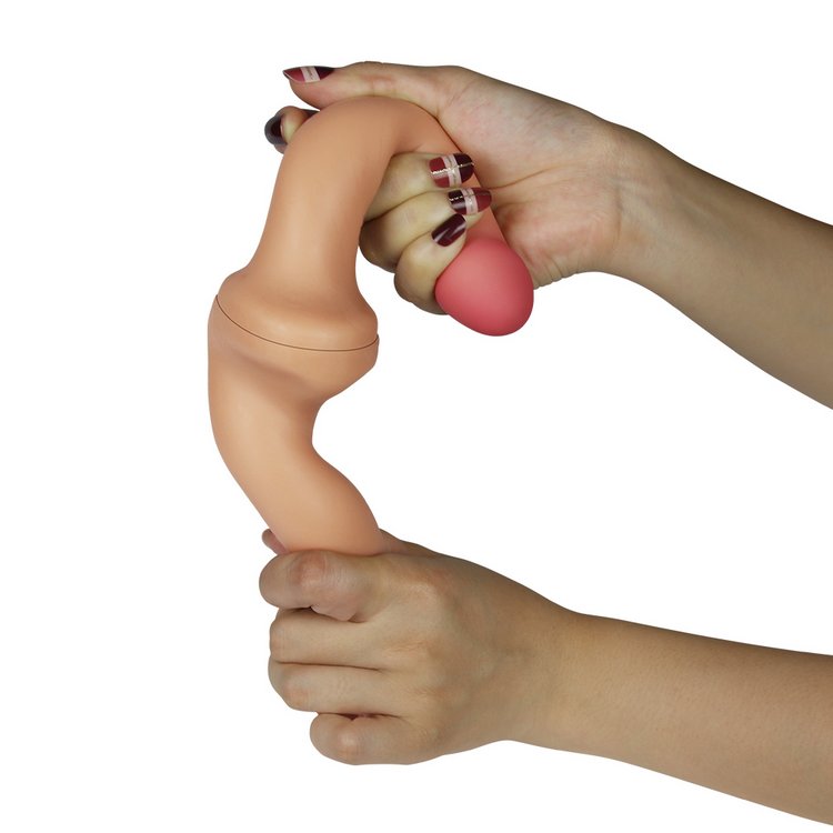 Chim giả 2 đầu Lovetoy Holy Dong 12 inch l&agrave;m từ silicone si&ecirc;u mềm mịn, m&agrave;u da tự nhi&ecirc;n.