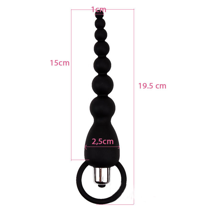 Đồ chơi hậu m&ocirc;n Black Mont c&oacute; tay cầm xỏ ng&oacute;n, dễ điều khiển, chất liệu an to&agrave;n