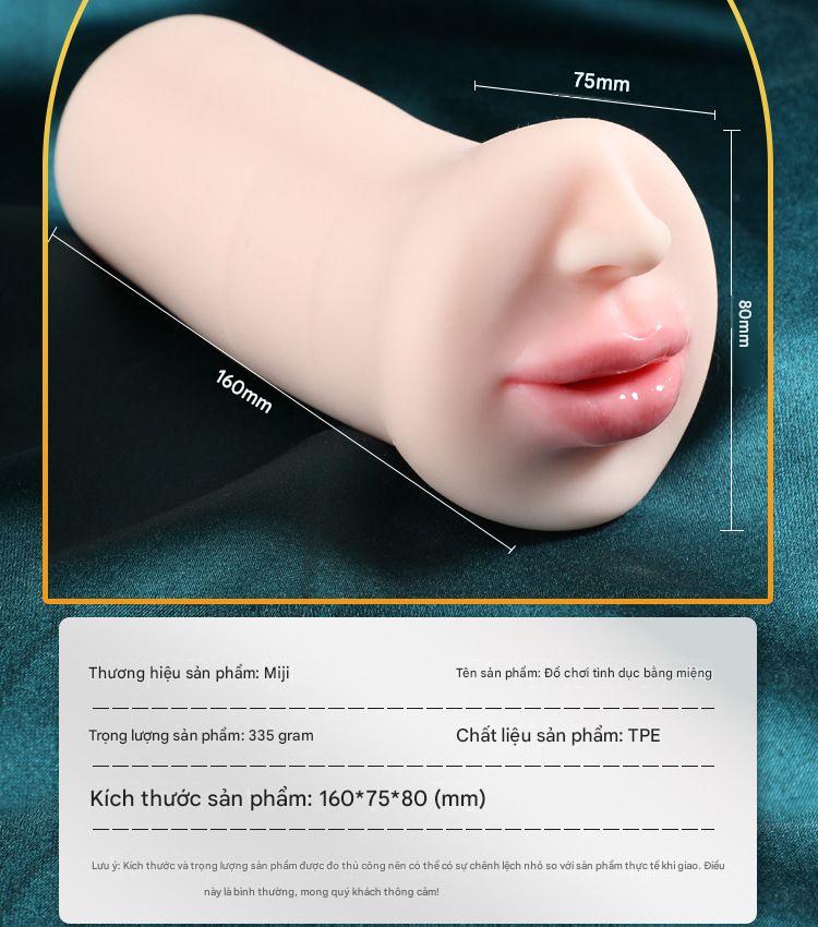 &Acirc;m đạo giả oral MizzZee kết cấu 3D b&ecirc;n trong tăng kho&aacute;i cảm cho nam giới