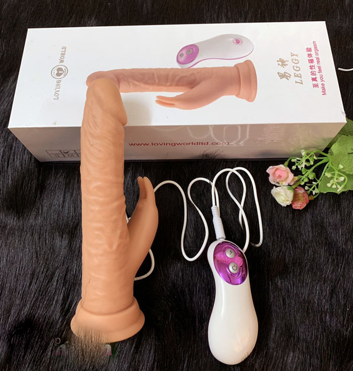 Dương vật giả Leggy có đầu nhỏ 3.2 cm - rung ngoáy cực mạnh