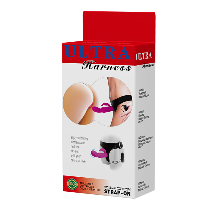 Dương vật giả dây đeo rung đa tốc độ có đầu thỏ kích thích âm vật