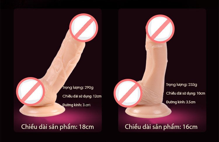 Dương vật silicone h&iacute;t đất size nhỏ d&agrave;nh cho người mới bắt đầu
