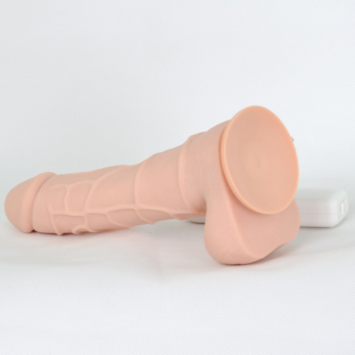 Dương vật giả hít tường rung ngoáy silicon cao cấp màu da thật như dương vật nam giới