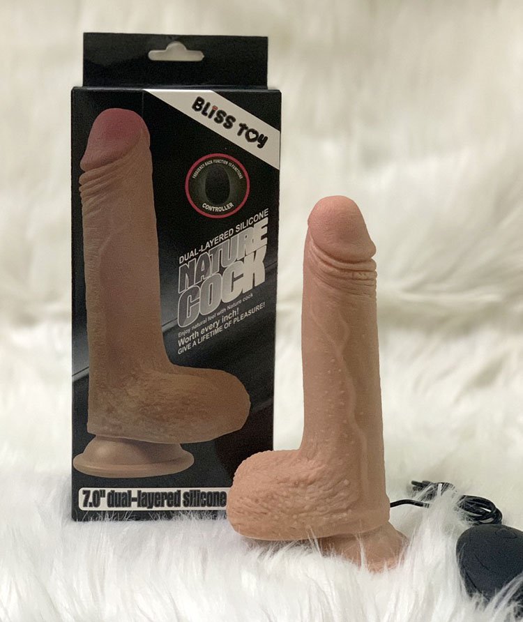 Bộ điều khiển rung dây của dương vật silicon Lovetoy Nature Cock.