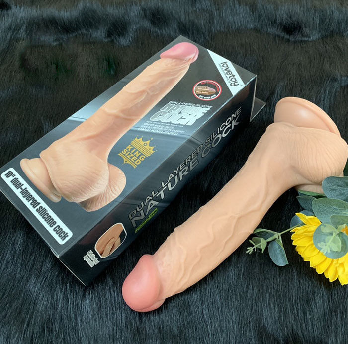 Dương vật Lovetoy size 10'' hàng khủng thân hình đẹp chất liệu silicon cao cấp