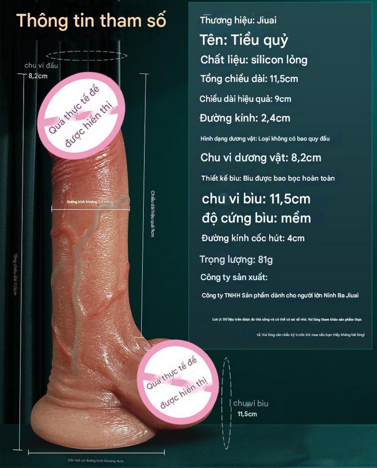 Dương vật Mini Jiuai mềm mại như thật