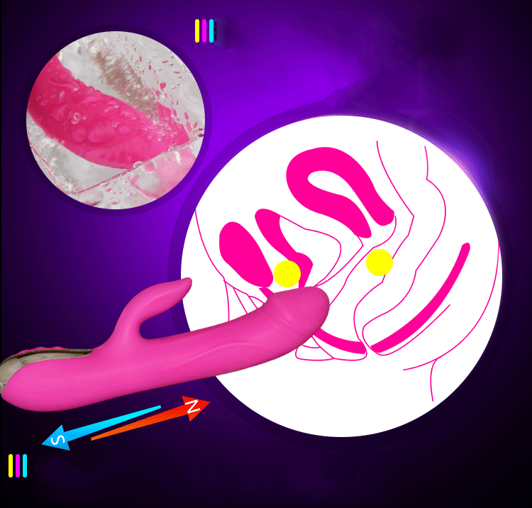 Dương vật rung thụt sưởi ấm Leten Strong Thrusting Vibrator màu hồng