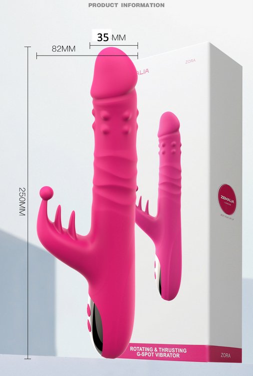 Dương vật Zora cao cấp c&oacute; nh&aacute;nh thỏ rung k&iacute;ch th&iacute;ch &acirc;m vật