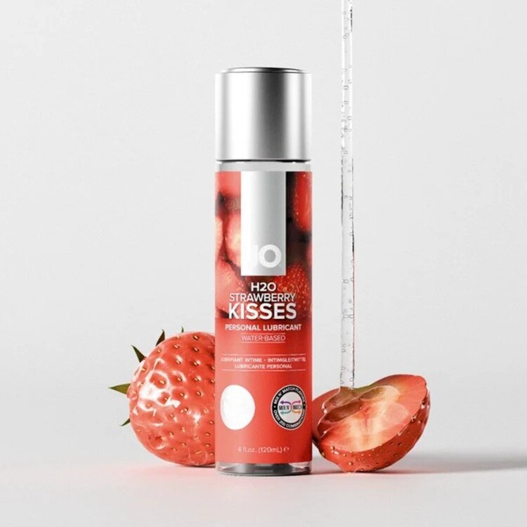 Gel JO H2O Strawberry Kisses vị d&acirc;u tăng cảm gi&aacute;c th&acirc;n mật