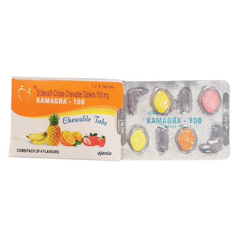 kẹo kamagra 100mg vi&ecirc;n nhai tăng sinh l&yacute; nam hiệu quả nhanh