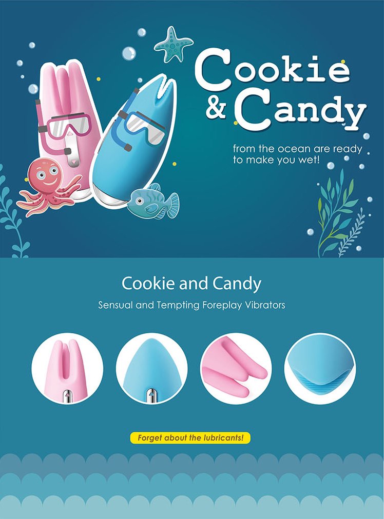 M&aacute;y m&aacute;t xa v&uacute; v&agrave; điểm G Cookie & Candy thiết kế nhỏ gọn dễ thương