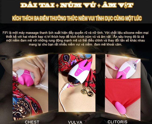 M&aacute;t xa n&uacute;m v&uacute; k&egrave;m trứng rung Nalone Fifi 2 m&agrave;u trắng hồng cao cấp