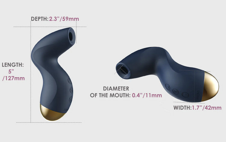 M&aacute;y b&uacute; n&uacute;t Svakom PULSE PURE 5 chế độ h&uacute;t chống nước 100%