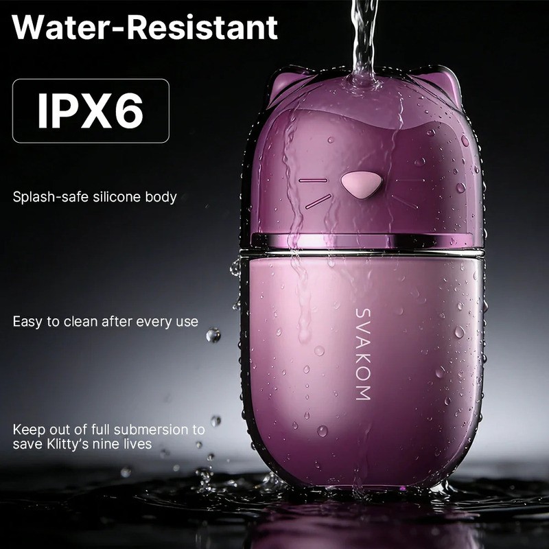 M&aacute;y Svakom Klitty chống nước IPX6 &ndash; rửa sạch dưới v&ograve;i nước