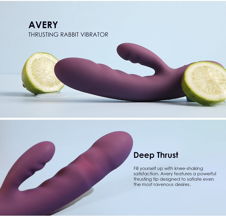 Máy massager điểm G Svakom Avery – thiết kế đẹp thanh lịch, sang trọng, rung thụt mạnh mẽ.