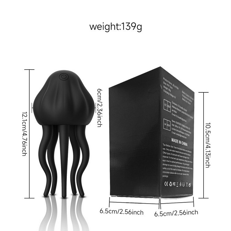 Kích thước và thông số máy mát xa dương vật vòi bạch tuộc