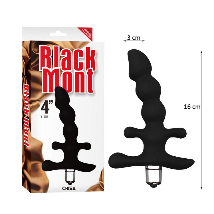 Máy rung hậu môn chống nước Black Mont xương cá, tay cầm ngạnh dễ điều khiển