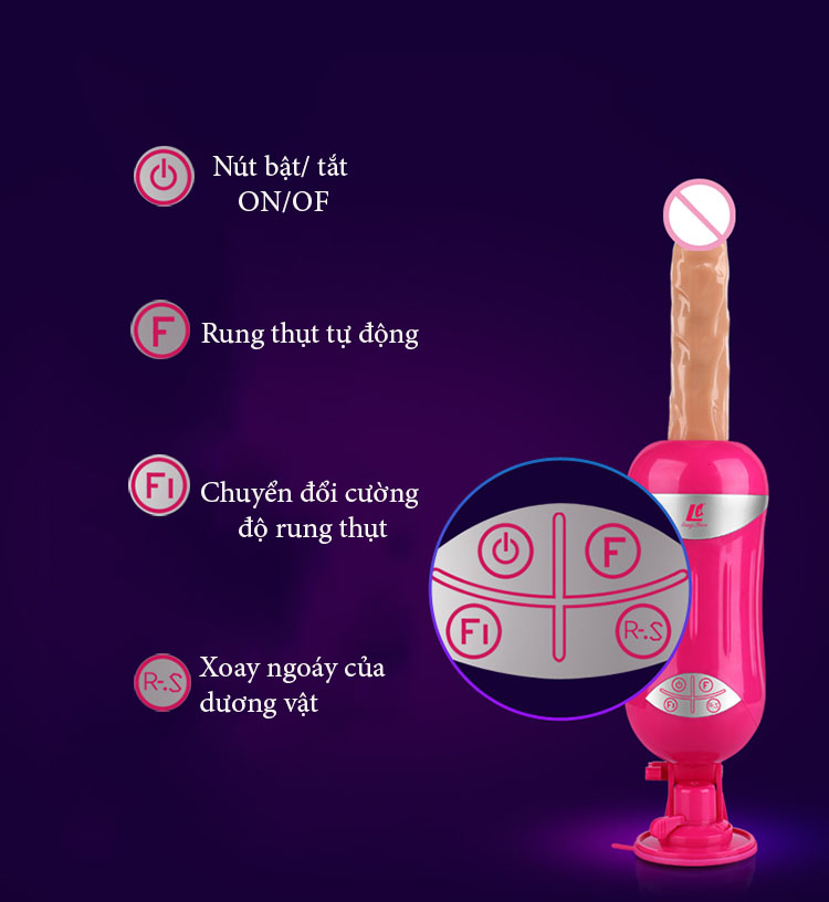 Máy thủ dâm nữ Easy Love thụt tự động 4cm và xoay ngoáy kích thích điểm G