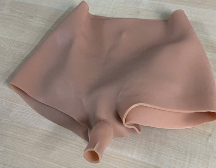 Cận cảnh bề mặt silicon mềm mịn m&ocirc; phỏng da thật