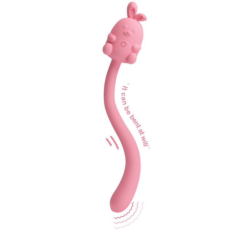 Que rung Cute Bunny h&igrave;nh thỏ dễ thương silicone mềm mịn 7 chế độ rung