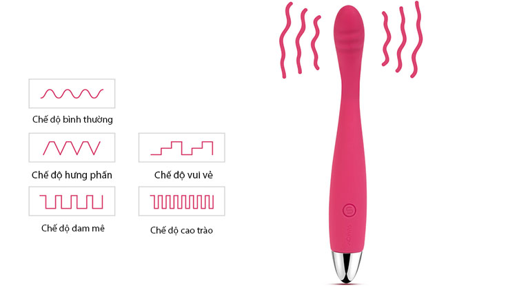 Svakom Cici m&aacute;y massage điểm G linh hoạt 25 chế độ rung cao cấp