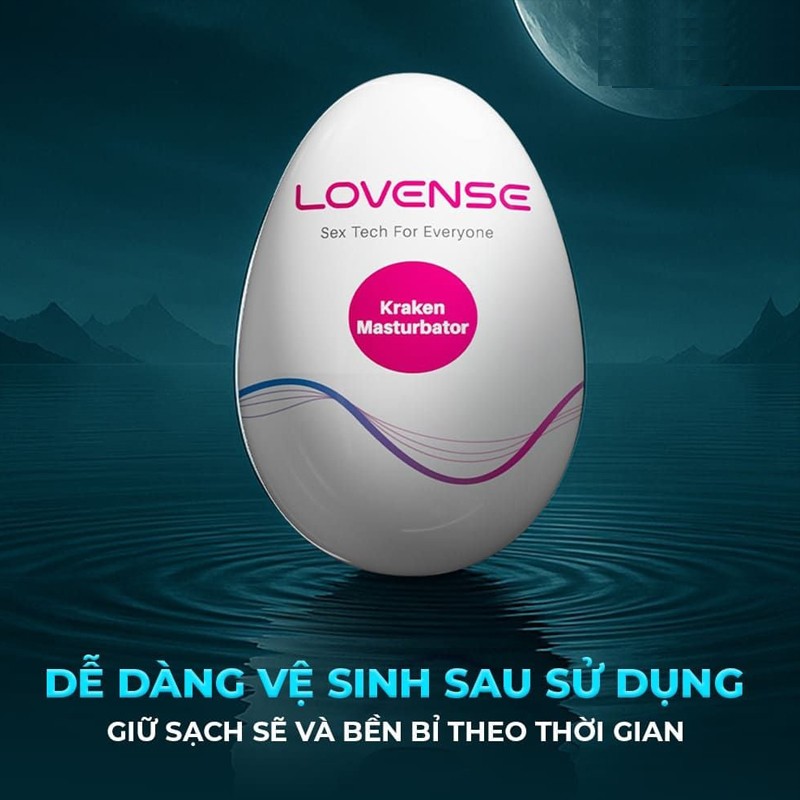 Quả trứng thủ d&acirc;m Lovense Kraken mini ch&iacute;nh h&atilde;ng