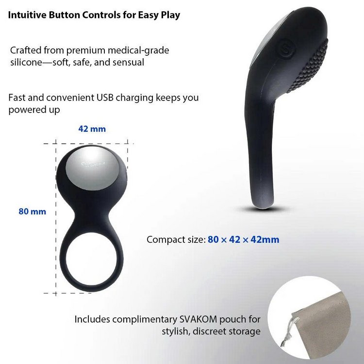 Thiết kế silicone mềm mại của Svakom Tyler