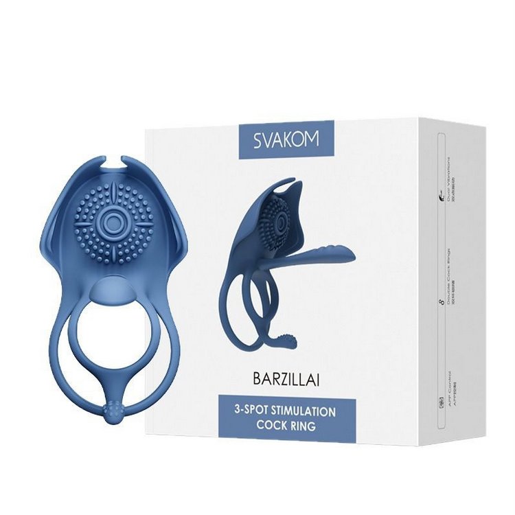 Vòng rung lưỡi liếm Svakom Barzillai Ông đeo bà tê