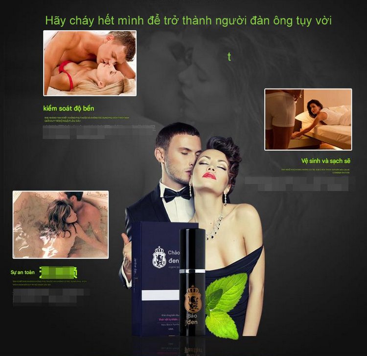 H&igrave;nh ảnh quảng c&aacute;o xịt k&eacute;o d&agrave;i thời gian Black Panther với c&aacute;c cặp đ&ocirc;i đang &acirc;n &aacute;i v&agrave; m&ocirc; tả c&ocirc;ng dụng sản phẩm.